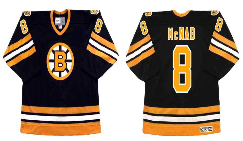 2019 Men Boston Bruins #8 Mcnab Black CCM NHL jerseys
